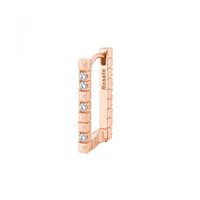Mono orecchino Rosato Donna Cubica in Argento Zirconia RZCU64 - RZCU64